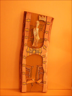 Koptische Ikone - Die Entschlafene, die im Himmel gekrönt wird