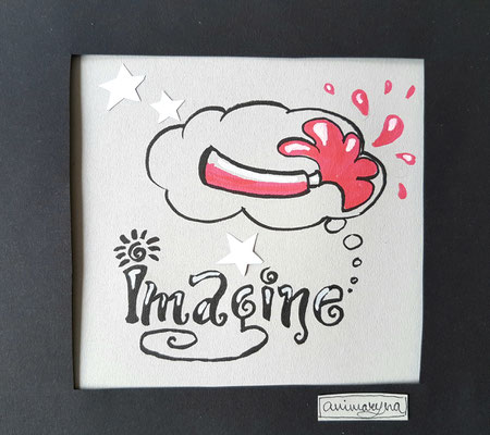 Imagine, handmade, paper