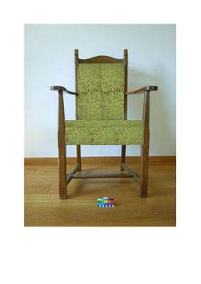 Green and floral yes, but unobtrusive and relatively light in colour only?