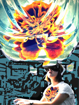 Virtual hope, digitally mastered photographic collage, 2017