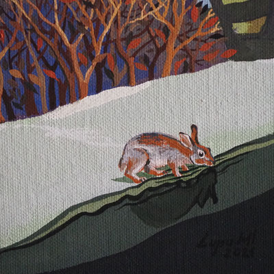 The Ten Foot Square Hut, detail: hare