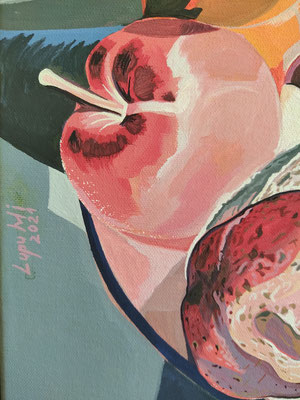 Panem quotidianum, tempera on canvas, 2021, detail