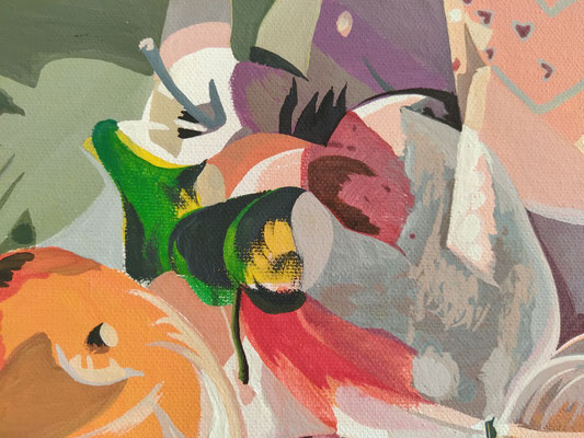 Panem quotidianum, tempera on canvas, 2021, detail