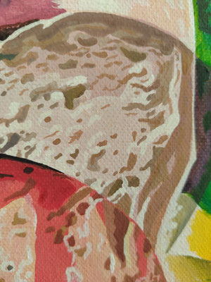 Panem quotidianum, tempera on canvas, 2021, detail