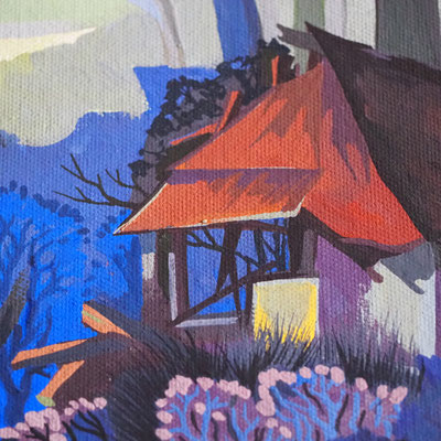 The Ten Foot Square Hut, detail: hut