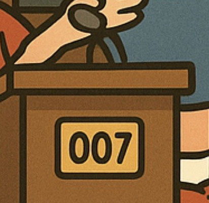 Die Nummer 007 ist der Deckname des britischen Geheimagenten James Bond beim MI6, einer fiktiven Geheimdienstorganisation. Die 00-Nummern werden in den Romanen als Lizenzen zum Töten vergeben. 