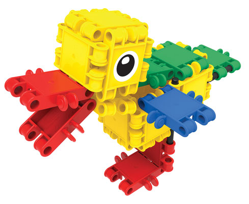 CLICS Köcher 5 in 1 – Bauplan-Modell: Ente