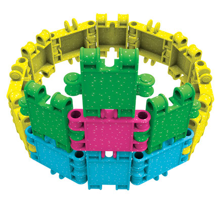 CLICS Glitter Eimer 8 in 1 – Bauplan-Modell: Krone
