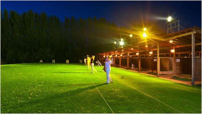 Golf della Montecchia Campo pratica illuminato a Padova