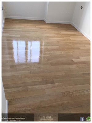 Restauro parquet esistente in rovere