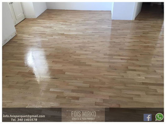 Restauro parquet esistente in rovere