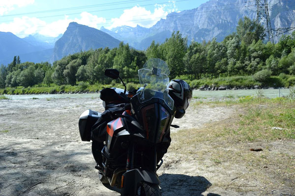 Rast im Rhonetal