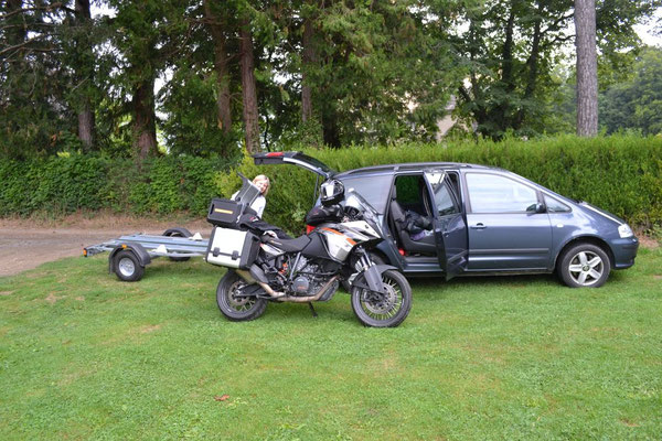Fertigmachen für die Ausfahrt