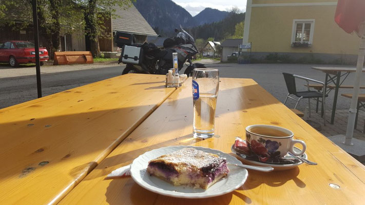 Kaffeepause nach toller Kurvenfahrt