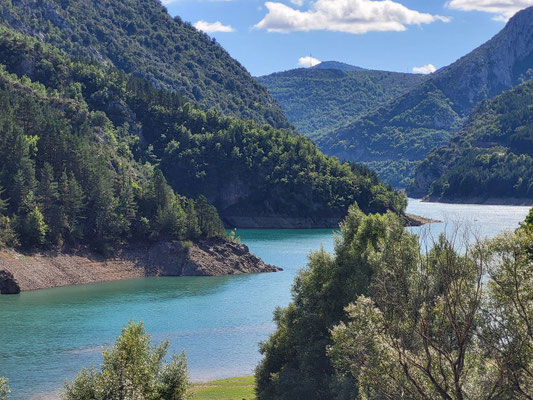 Stausee entlang der Route