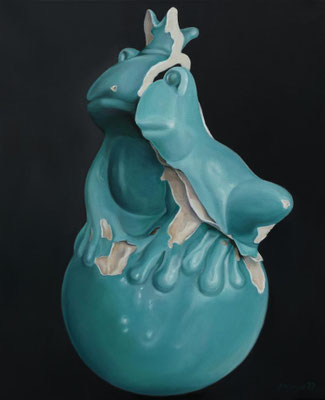 Froschkönig1, 60 x 50 cm, Ölfarbe a. LW