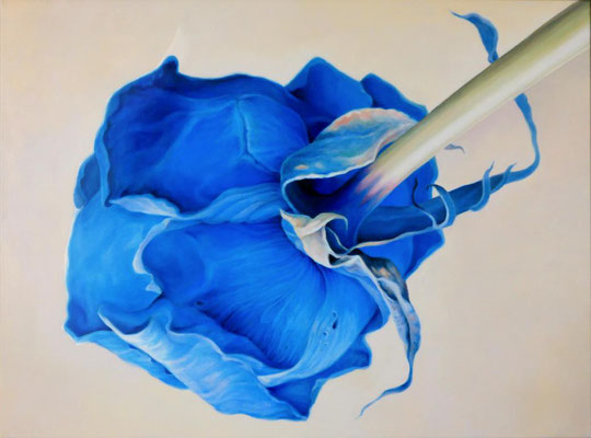 blue, 50 x 70 cm, Ölfarbe a. LW