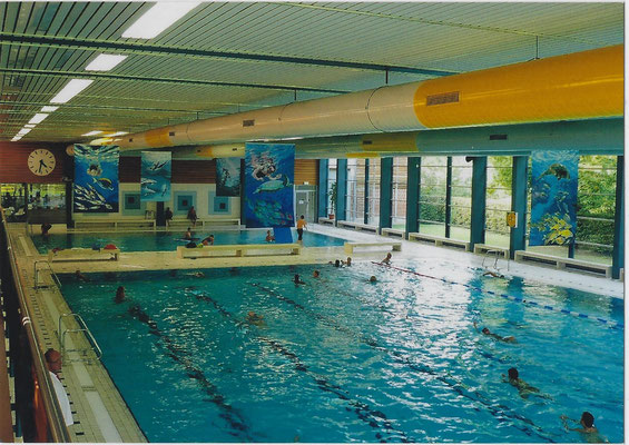 Installation über Schwimmbecken, Hallenbad Lörrach, Ankauf Stadt Lörrach