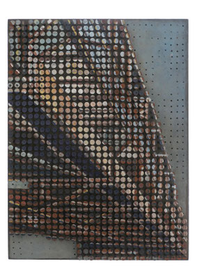 alte Bahnbrücke, 40 x 30, Mix Media, Schrauben auf Holz