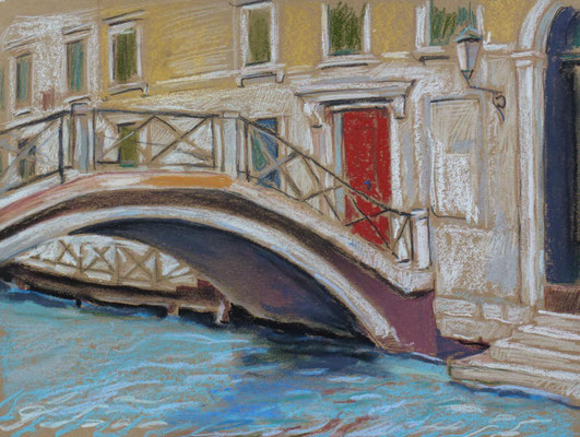 Venedig 2, Pastell, 38 x 28 cm