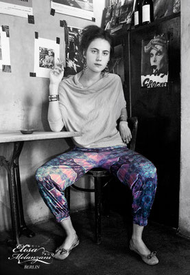 Ballonhose aus Viskose - Maßanfertigung | Design -dreamflowers- | Kollektion TREASURY topaz © ELISA MELANZANI BERLIN