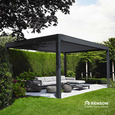 Hersteller RENSON © - Terrassendach / Terrassen-Lamellendach