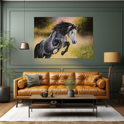 Lusitano Acrylgemälde mit Raumwirkung
