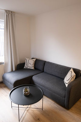 Gemütliches Sofa im Wohnzimmer