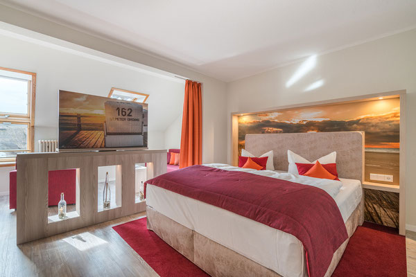 Doppelbett in der Junior-Suite
