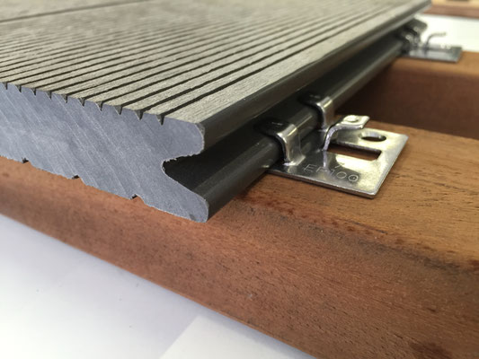 Terrassenbefestigung WPC Clip - Parkettachse