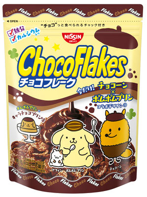 チョコフレーク ポムポムプリンのキャラチョコプリン味