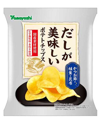 だしが美味しい ポテトチップスかつお節・椎茸・昆布