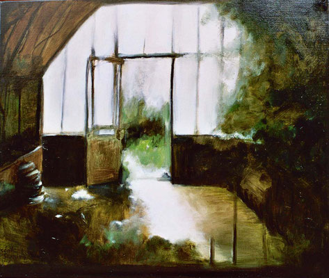 Après l'hiver - huile sur toile (55x46)