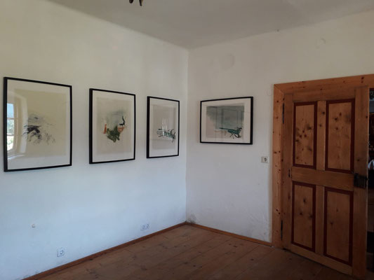 Ausstellung im Alten Pfarrhof in Saak, Peter Krawagna, Reisebilder, 2019 ©Galerie Walker