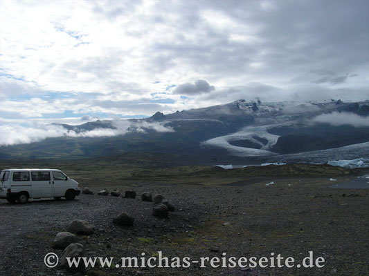 Der "kleine" Gletschersee Fjallsarlon (quasi der kleine Bruder des Jökulsarlon)