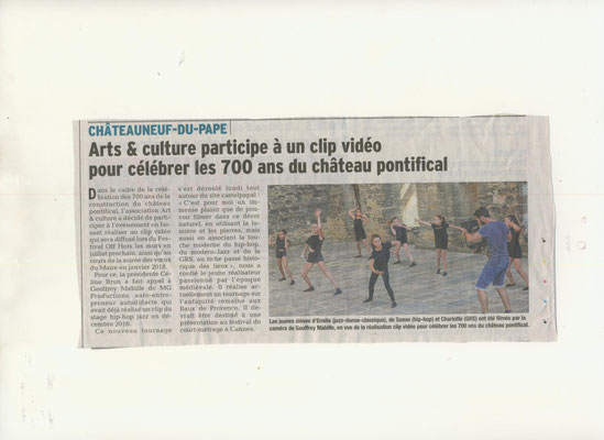 arts et culture. cLIP Danse 700 ans du Château