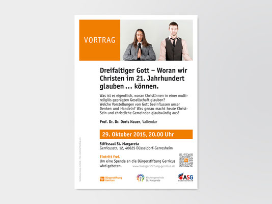 Bürgerstiftung Gerricus, Düsseldorf-Gerresheim | Vortrag | Veranstaltungsplakat