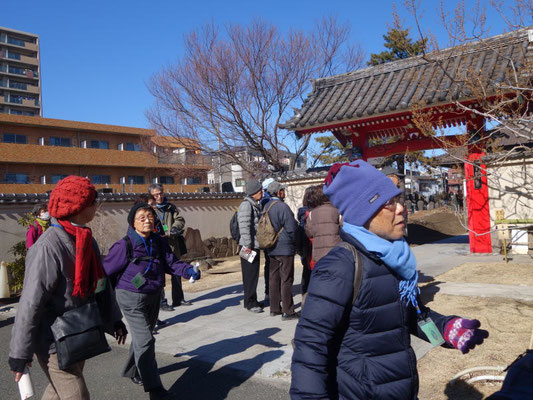 明長寺（工事中）門前