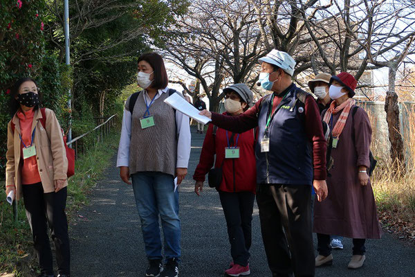 帷子川親水緑道が見えてきました