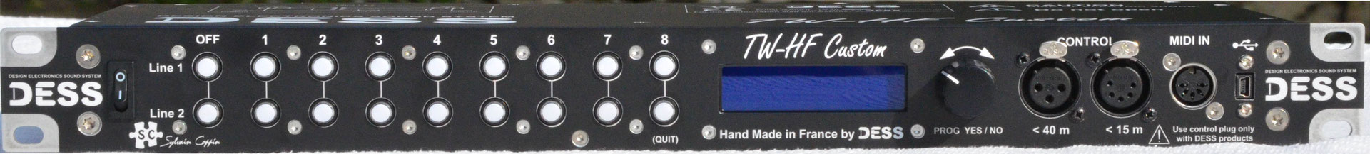 TW-HF Rackmount, Sélécteur symétrique, Midi, Switching, System, HF, dess, sélecteur basse impédance, Scène Pro