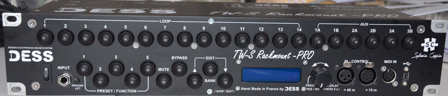 TW-S 14 Pro, Switcher d'effet, Midi, Switching, System, effects, pedals, amplifier, dess, tuner, Spliter, sélécteur, multi-pilotage