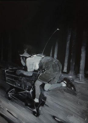 Piste, 2020, Acryl auf MDF