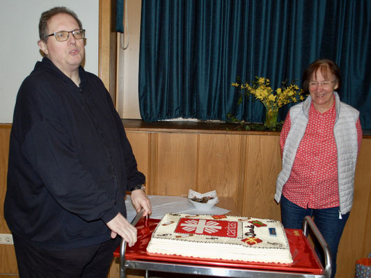 Pastor Andreas Willenberg und Anni Lemberg.