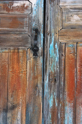 multicoloured door