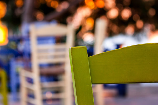 green chair