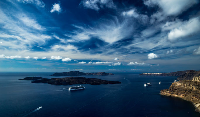 Caldera on a bright day