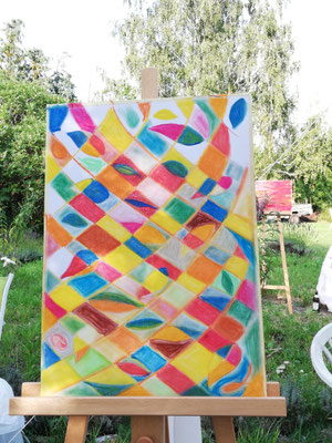 Farbe, Struktur und Formen im Malkurs