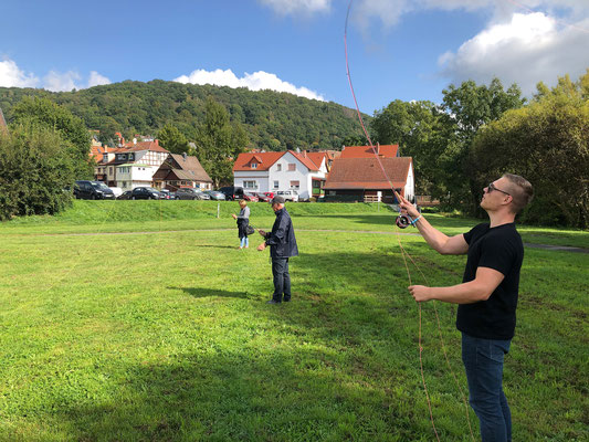 Fliegenfischen lernen in Deutschland mit der Fliegenfischerschule-Hessen