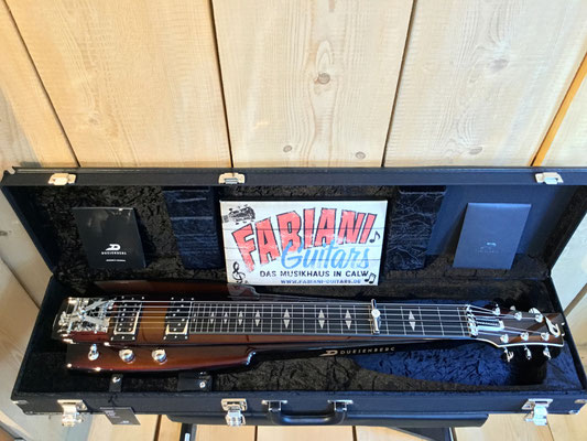 Lapsteel Guitar Duesenberg Fairytale, Düsenberg Lapsteel Guitar, Swing, Country, Blue grass, Hill Billy, Hawaii Musik Fabiani Guitars 75365 Calw, Stuttgart, Pforzheim, Bretten, Karlsruhe, Walldorf, Frankfurt