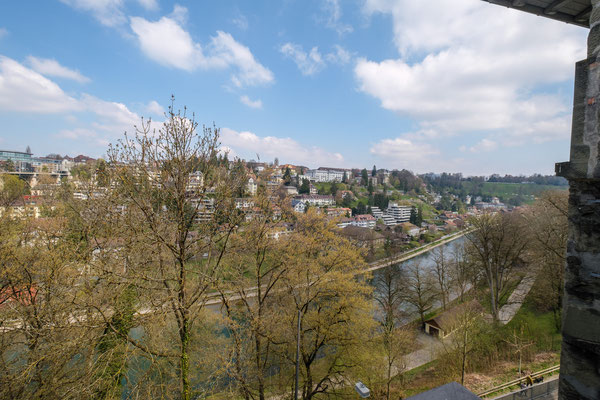 Sicht auf die Aare von der Nordseite des Hauses